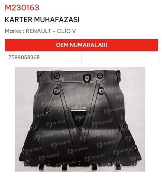 KARTER MUHAFAZASI CLİO V 758905836R