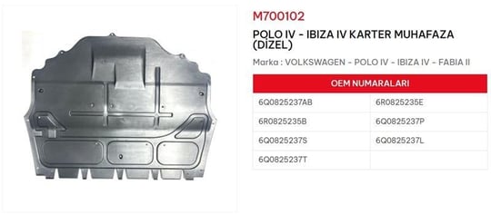 KARTER MUHAFAZASI DİZEL POLO - IBIZA