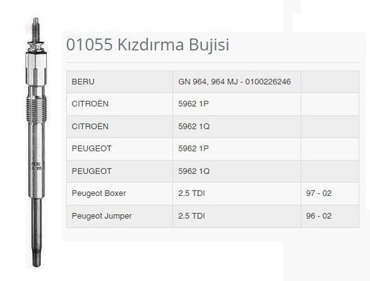 KIZDIRMA BUJİSİ CİTROEN