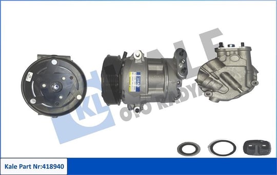 KLİMA KOMPRESÖRÜ FIAT EGEA 1.3D 1.6 15<20 500L 1.3D MTJ 12=> [6PK - V KAYIŞ KASNAĞI] [110mm]