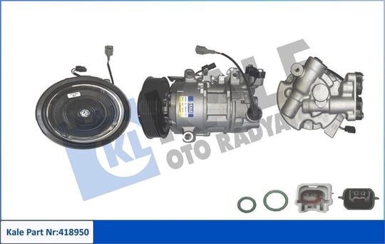 KLİMA KOMPRESÖRÜ RENAULT MEGANE III SCENIC III 1.5DCI 09<15 - NISSAN QASHQAI II SUV 1.5DCI 13=> [6PK - V KAYIŞ KASNAĞI] [125mm]