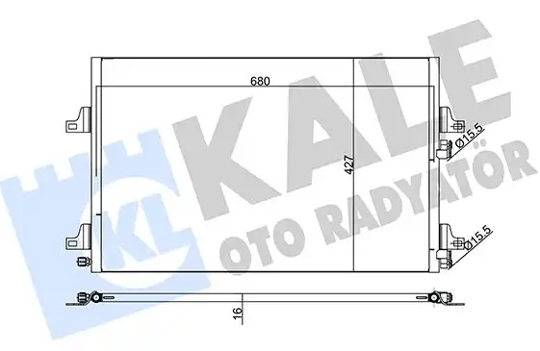 KLİMA KONDENSERİ ESPACE IV-MGN II AL-AL