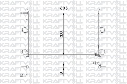 KLIMA RADYATORU  CADDY POLO CLASSIC 1.4I / 1.6I1.8I / 1.7 1.9SDI / 1.9D / 1.9TDI 95>