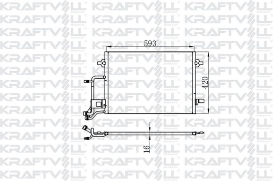 KLIMA RADYATORU (610×415×16) / (KONDANSER) PASSAT A4 1.9TDI 1.8 / 1.8T 97>