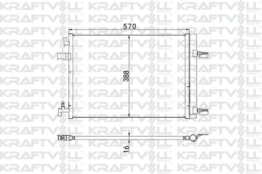 KLIMA RADYATORU ASTRA J CRUZE ZAFIRA C 570×388×16