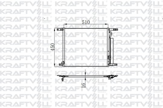 KLIMA RADYATORU AVEO 1.2 (515×428×16)