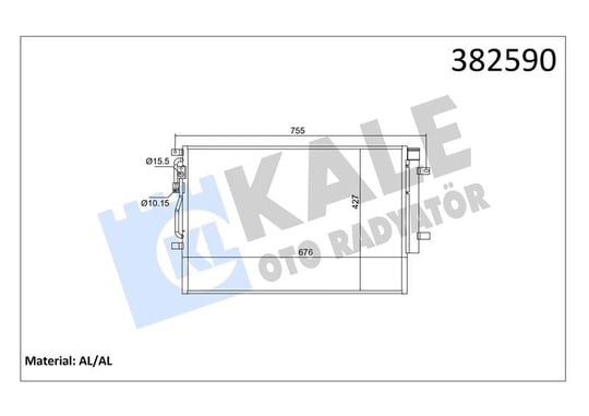 KLİMA RADYATÖRÜ CHERY OMODA 5 (T19C) TIGGO 7 PRO (T1E) TIGGO 8 PRO (T1D) 1.6T GDI 22=> (KURUTUCU İLE) [BRAZING AL/AL] KLİMA RADYATÖRÜ AL/BRZ [AL/AL]