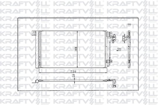 KLIMA RADYATORU CORSA D 13> GRANDE PUNTO 1.4 BRAVO II 1.4 1.6JTD 1.9D