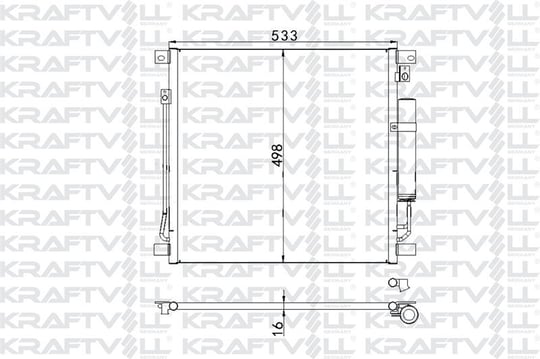 KLIMA RADYATORU FIAT FULLBACK 2.4 16> MITSUBISHI L 200 2.4 4×4 16>