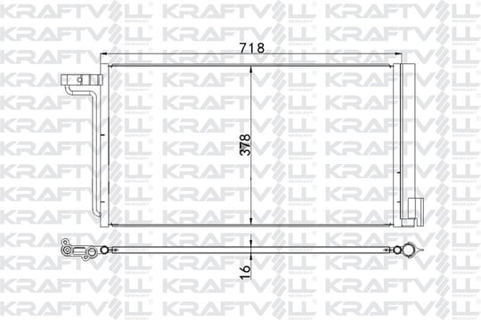 KLIMA RADYATORU FOCUS III 1,6 16V /2,0TDCI 11/-> C MAX - GRAND C MAX 1,6 16V 10/->