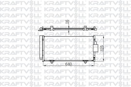 KLIMA RADYATORU FORESTER 2,0 2008-2013 IMPREZA 2012-2016 XV 2012-> 640×298×16