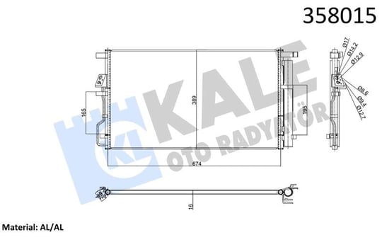 KLİMA RADYATÖRÜ HYUNDAI TUCSON AL/BRZ KURUTUCULU