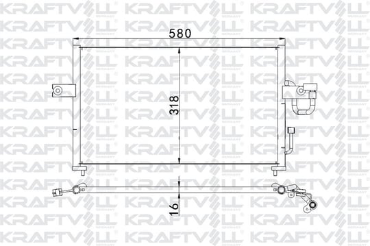 KLIMA RADYATORU KOMPLE HYUNDAI ACCENT 1994-2000