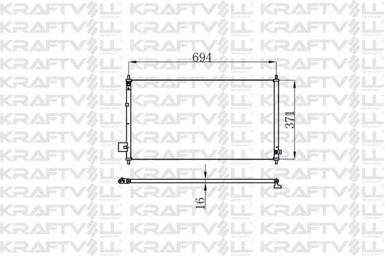 KLIMA RADYATORU (KONDANSER) CITY 1,3I 03-> 714×368×16