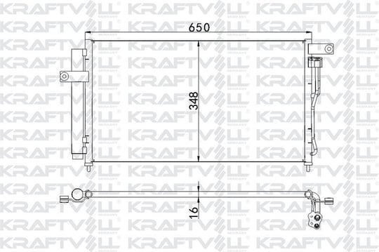 KLIMA RADYATORU (KONDANSER) HYUNDAI ACCENT ERA BENZINLI 2006-> (634×348×16)