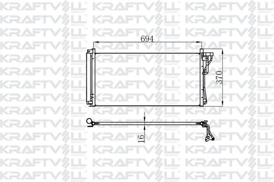 KLIMA RADYATORU (KONDANSER) KIA CEED PRO CEED 2007-2012 HYUNDAI I30 2007-2012 (587×391×16)