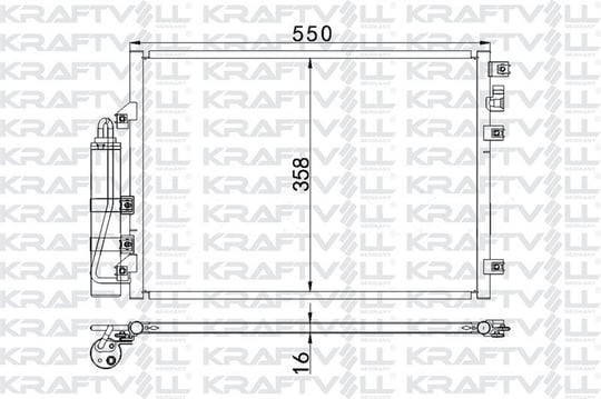 KLIMA RADYATORU (KONDANSER) RENAULT CLIO II ,SYMBOL II, CLIO SYMBOL I KANGOO 1.2 1.4 1.5 dCI 1.6 1.9 dCI
