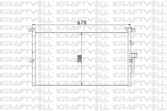 KLIMA RADYATORU MONDEO III 1.8 / 2.0 16V / 2.0TDCI 00>07 MANUEL KLIMALI OLCU: (669×361 X SS)