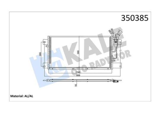 KLİMA RADYATÖRÜ SCANIA SCANIA P,G,R,T SERİSİ P230- 620, G230-480, R340-730, T420-500 04=> KURUTUCUSUZ AL/BRZ 720×390×16