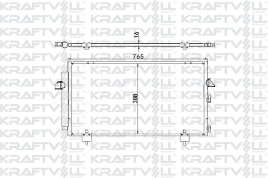 KLIMA RADYATORU TOYOTA RAV 4 II 00-05 (745×410×16)