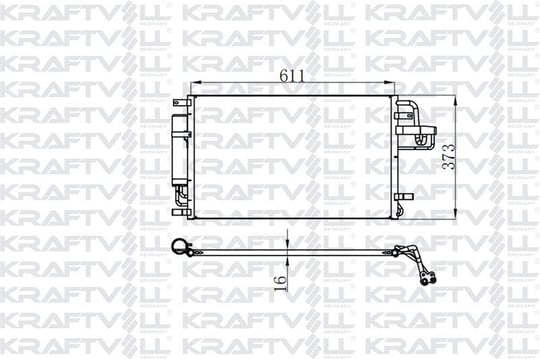 KLIMA RADYATORU TUCSON SPORTAGE 2.0 CRDI 2004> (610×375×16)