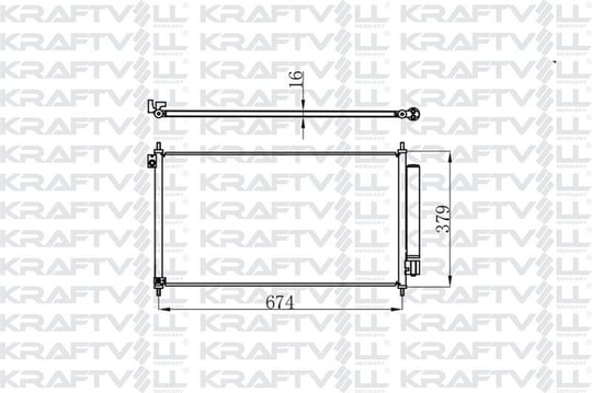 KONDANSER CIVIC 1.5 HYBRID-1.6I 16V-1.8I 16V-2.4I 16V 12- 692×371×16