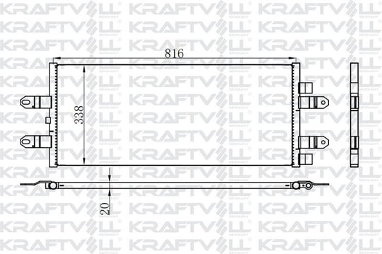 KONDENSER (KLIMA) RADYATORU SCANIA P, G, R, T SERILER 2004 VE SONRASI