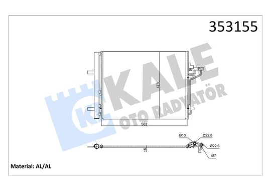 KONDENSER KUGA II,TRANSIT CONNECT,GRAND TOURNEO KALE-353155