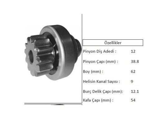 MARŞ DİŞLİSİ TRANSIT CITROEN 12T VALEO TIP