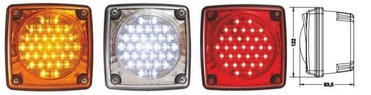 MODULER KARE STOP LAMBASI BEYAZ 24V