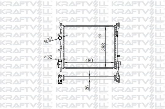 MOTOR RADYATOR CLIO II THALIA 1,5DCI 09> MEKANIK KLIMALI (480*414*34) (MT)