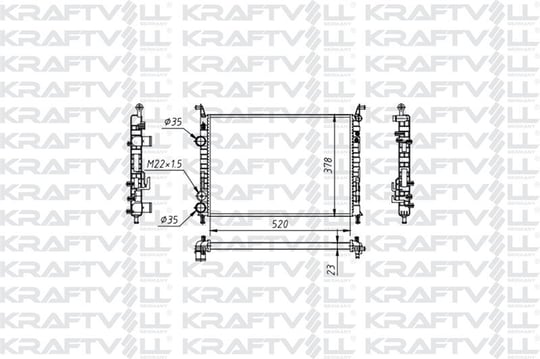 MOTOR RADYATOR PALIO 1,2 ALBEA 1,2 / 1,6 KLIMALI (2 SIRA AL+PL SISTEM) / (520*378*23) (MT)