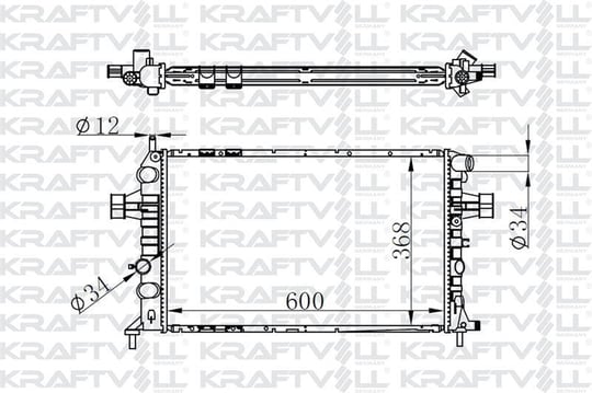 MOTOR RADYATORU (600×368×16) ASTRA G 98-> MANUEL> BRAZING