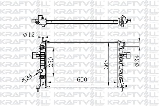 MOTOR RADYATORU (600×368×16) ASTRA G 98-> OTOMATIK> BRAZING