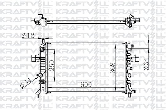 MOTOR RADYATORU (600×368×26) ASTRA G 98-> OTOMATIK> BRAZING