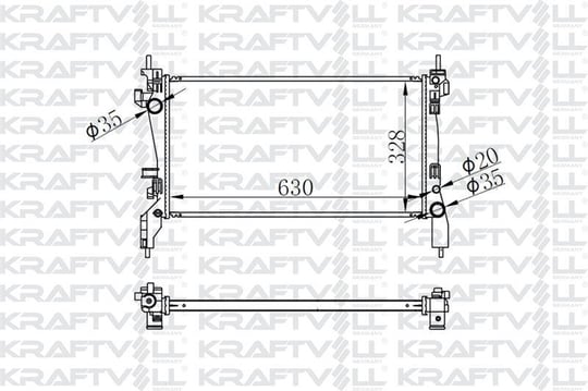 MOTOR RADYATORU (630×318×22) FIORINO-BIPPER-NEMO 1,3 MULTIJET 08> BRAZING