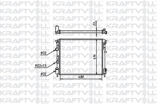MOTOR RADYATORU CLIO II KANGOO LOGAN 1,2I / 1,4 / 1,5 / 1,6 / 1,9 (478,5X412,5X26) / (2 SIRA AL+PL S