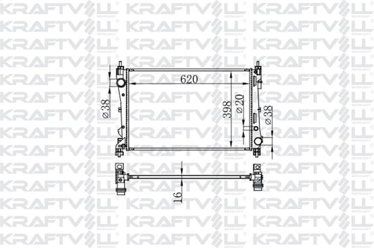 MOTOR RADYATORU DOBLO III 1,3 / 1,4 KLIMALI (620*398*16) BRAZING (MT)