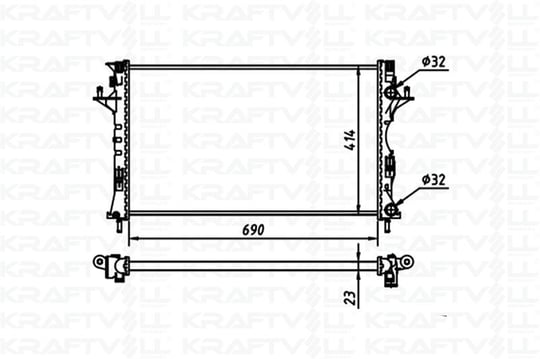 MOTOR RADYATORU LAGUNA II 1,6 / 1,8 / 2,0 / 1,9 DCI (670X414X28) / (2 SIRA AL SISTEM)