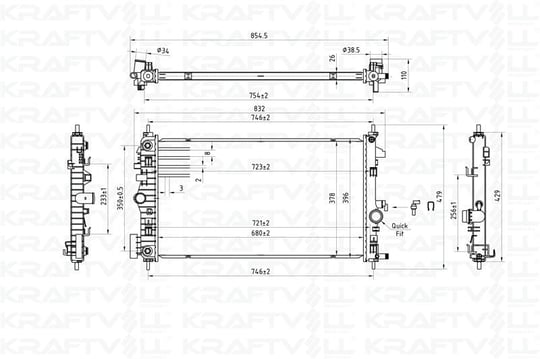 MOTOR SU RADYATORU A.T ( BRAZING ) INSIGNIA A 09>17 B16DTH - B16DTJ - B20DTH