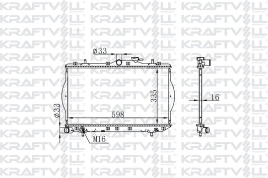 MOTOR SU RADYATORU ACCENT 1,3 1,5 94 00 MANUEL VITES (335*598*16) BRAZING (MT)
