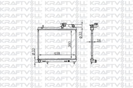 MOTOR SU RADYATORU ACCENT ADMIRA 03 05 1,5 DIZEL 3 SILINDIR MANUEL (360*458*16) BRAZING (MT)