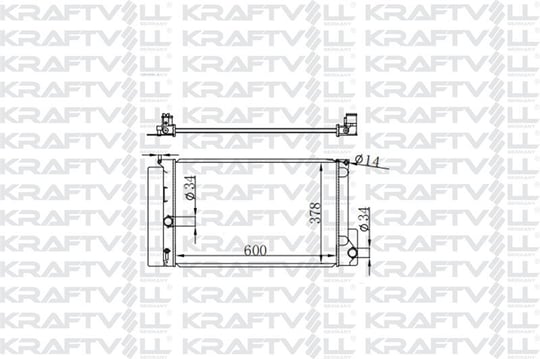 MOTOR SU RADYATORU AURIS 07>18 / COROLLA 06>13 BENZINLI MANUEL VITES (600X378X16)