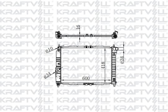 MOTOR SU RADYATORU AVEO KALOS T200 T250 1,4 16V MT 2003> 2008 (600*418*16) BRAZING (MT)