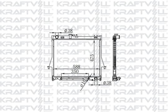 MOTOR SU RADYATORU BRAZING ISUZU D-MAX 4X4 3,0 07>12 OTOMATIK VITES (475X588X16)