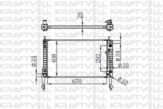MOTOR SU RADYATORU CAPTIVA ANTARA 2.0 06> (670X410X26)