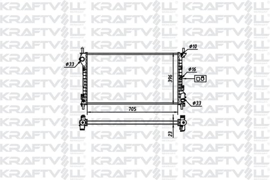 MOTOR SU RADYATORU CONNECT 1,8TDCI 75PS / 90PS / 110PS 02 /> KLIMALI (2 SIRA AL+PL) (705*396*23)