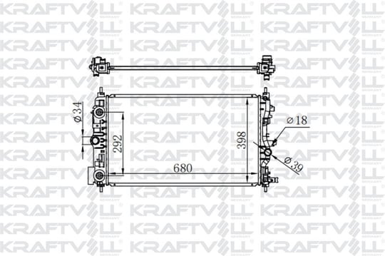 MOTOR SU RADYATORU CRUZE - ASTRA J - ZAFIRA C A14NEL - A14NET - A16XER - A16LET (680*398*16) BRAZING