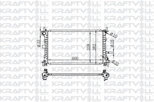 MOTOR SU RADYATORU FOCUS 1,6 16V / 2,0 16V (98 04) (600*338*26) BRAZING (MT)