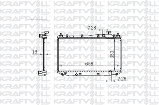 MOTOR SU RADYATORU HONDA CIVIC 2001 2006 MANUEL VITES (350*658*16) BRAZING (MT)